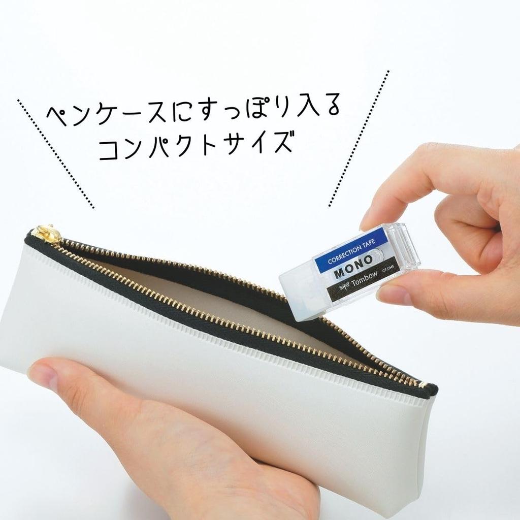 Tombow Pencil MONO Корректирующая лента Pocket 5 мм, Тип, ширина, Одноразовая, 4 м, Прозрачная, 5 шт. (CT-CM5C21L-5P)