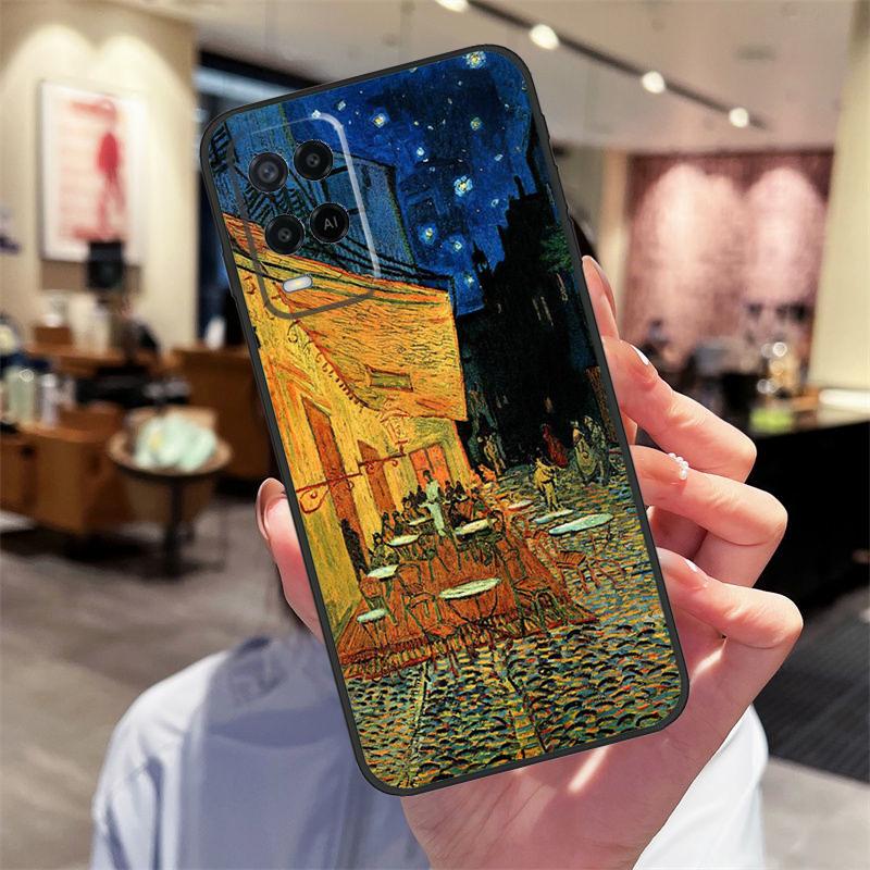 Кейс-масляная живопись Ван Гога для Oppo A94 A54 A40 A60 A80 A98 A78 A18 A38 A58 A16 A76 A96 A17 A77 A74 A57S A15 Чехол