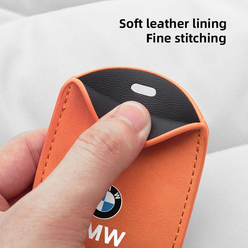 Car Key Bag Card Holder Leather Card Bag Pendant For BMW F30 F10 E90 F20 E46 E60 E70 E39 E36 E87 X7 Car Key Card Case keychain NS1