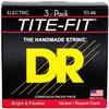 Струны для электрогитары DR TITE-FIT никелированные .010-.046 MT-10 3SET PACK []