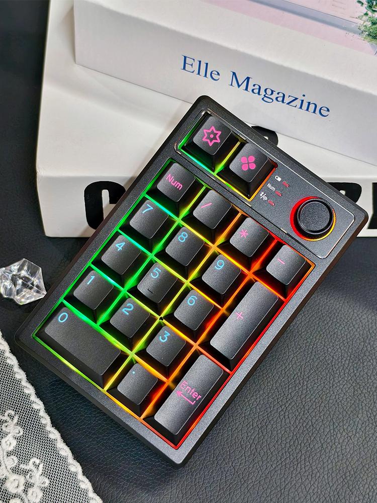 Keycool K19 Keypad 3Mode 2.4G Bluetooth Wireless Keypad PBT 19Keys Customization Number Pads For Pc Computer Accessories Gifts