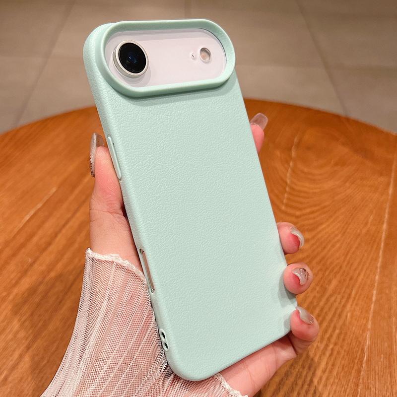 Мягкий ТПУ чехол с текстурой кожи, противоударный, для iPhone 17 Air 16 15 Pro Max 12 13 14 15 Pro 11, однотонный силиконовый чехол, Fundas