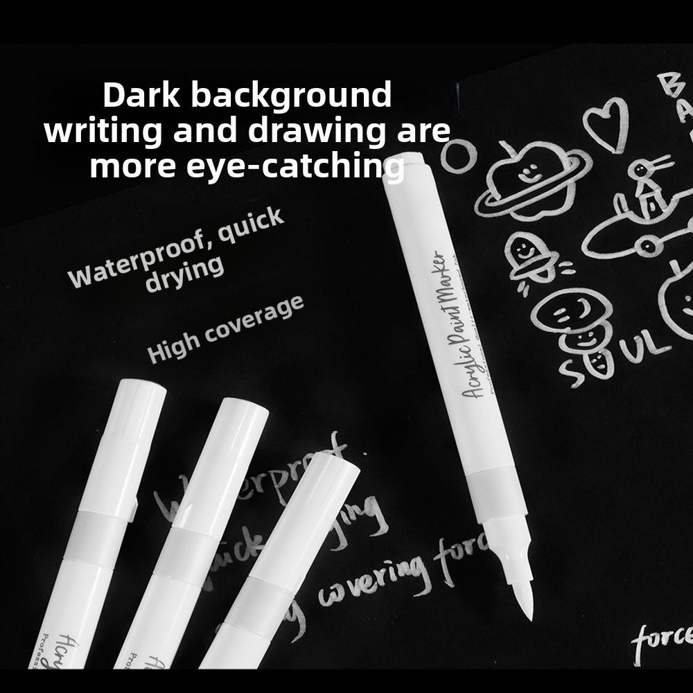 1/10 шт. Акриловые маркеры-ручки Жесткие Мягкие наконечники Ручка для блокнота Карточки Студенческие канцелярские товары
