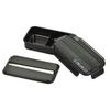 Pearl Metal Men's Bento Box, Single Tier, 4-Point Lock, Black, Made in Japan, Home Label D-435