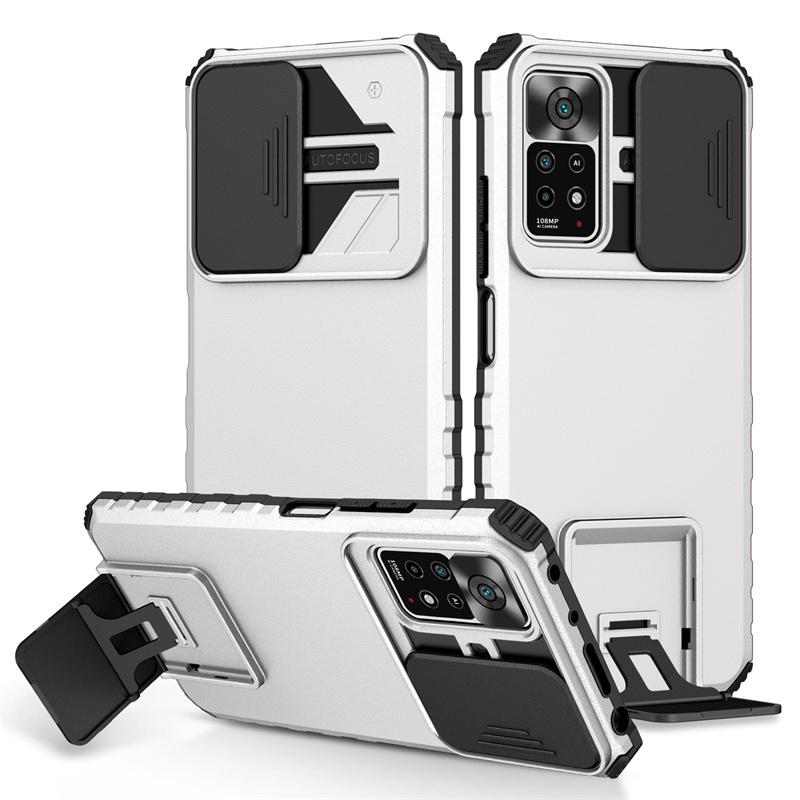 Для Xiaomi Redmi Note 11 Pro 5G Чехол Slide Camera Armor Чехлы для телефонов Redmy Note 11S 11Pro Note11 4G Kickstand Задняя крышка