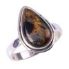 Natural Pietersite Gemstone Handmade 925 Solid Sterling Silver Ring Size 9 q3K04
