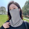 Солнцезащитная маска из ледяного шелка UPF50+ для мужчин и женщин, дышащая летняя вуаль для езды на велосипеде, защита лица от солнца.