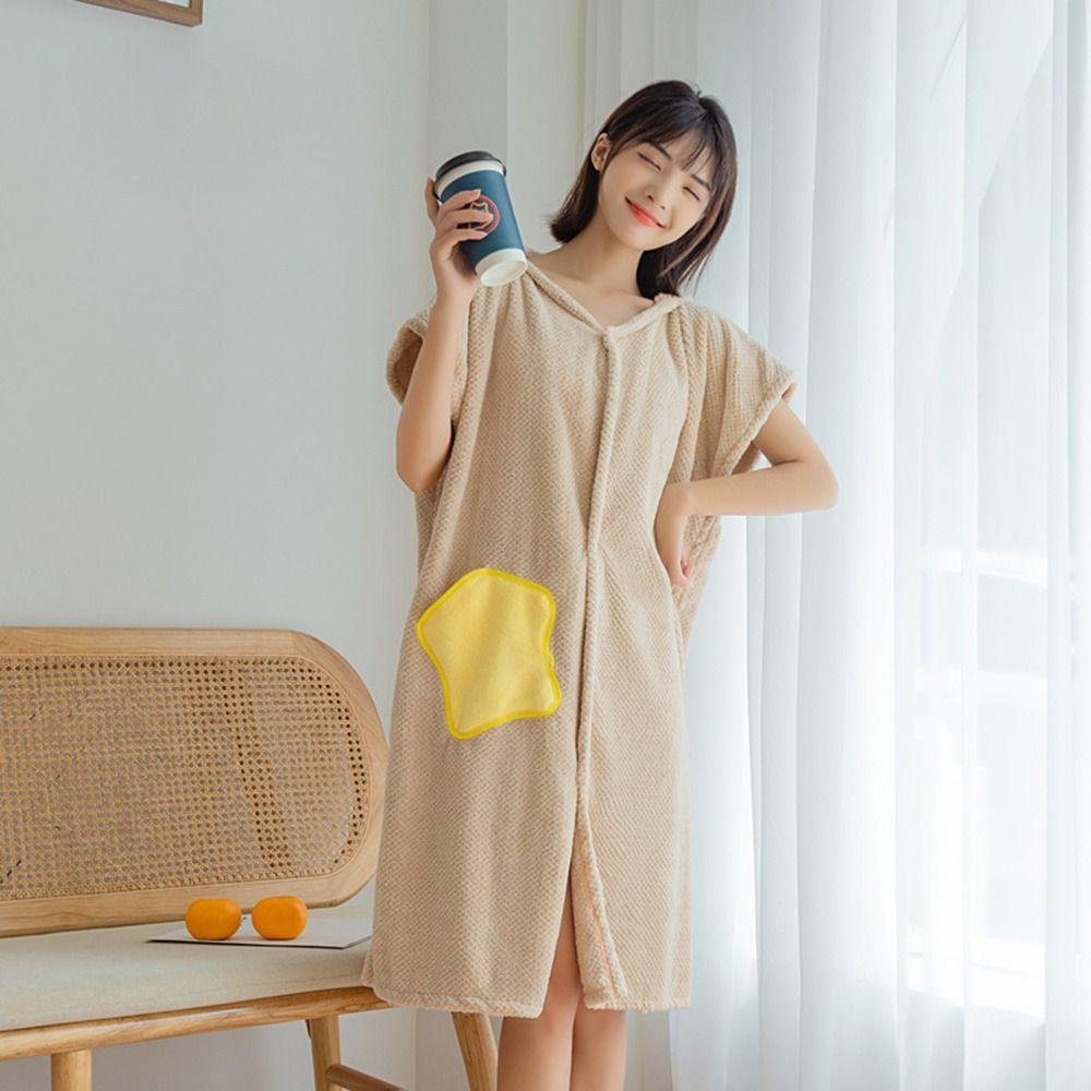 Bathroom Quick-Drying Absorbent Wearable Pineapple Bath Towel Bathrobe Beach Cloth Sauna Towels