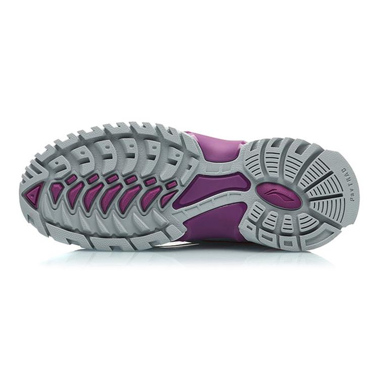 Li Ning Aurora Skywalk BAD FIVE XGIRL Низкие спортивные повседневные кроссовки Женские Микрокристаллический серый AGLP146-1