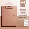 Effort-Saving A4 Multifunctional Horizontal & Vertical Folder with Maillard Color Scheme for Office, Meeting, Student, Writing Pad