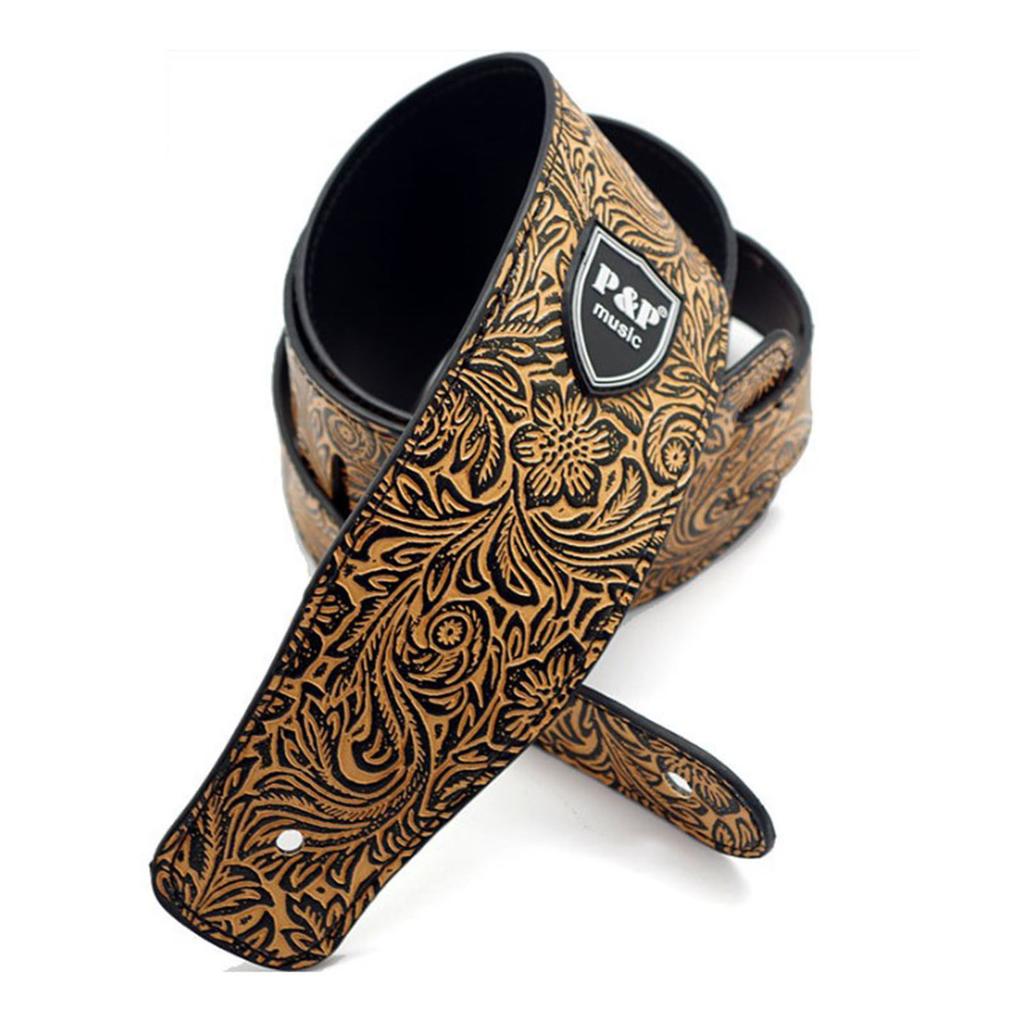 Ремень для гитары регулируемый наплечный ремень водонепроницаемая мягкая ПУ кожа для игры и переноски