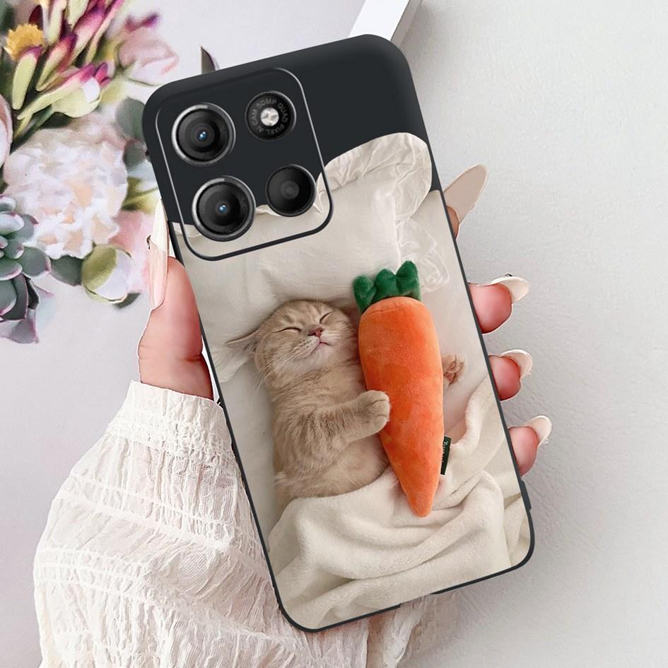 Силиконовый чехол для Motorola Moto G15 G75 2024 Cover Милый Панда Лев Ударопрочный ТПУ Чехлы для телефона Для MotoG15 MotoG75 G 75 G 15 Etui