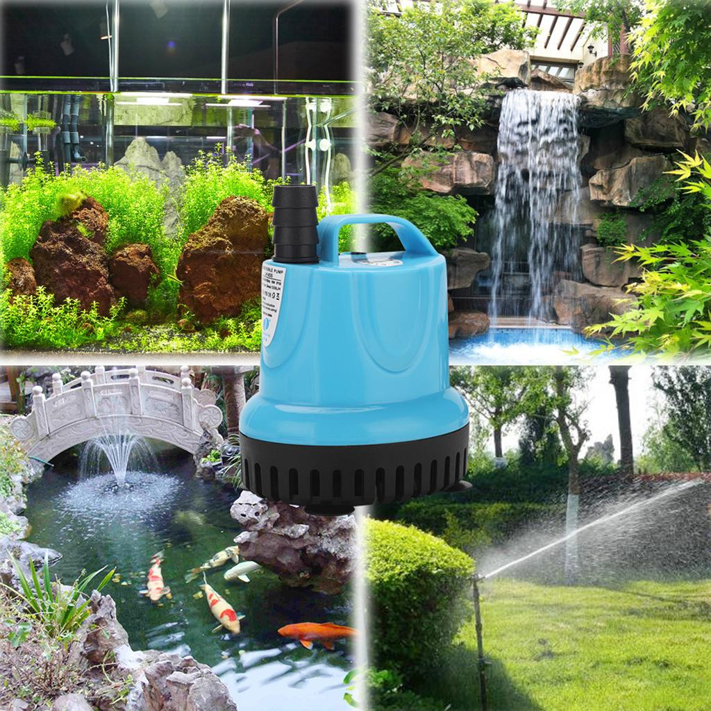 Submersible Water Pump with 2 Nozzles 60W Water Circulation Suction Pump Universal Water Pump for