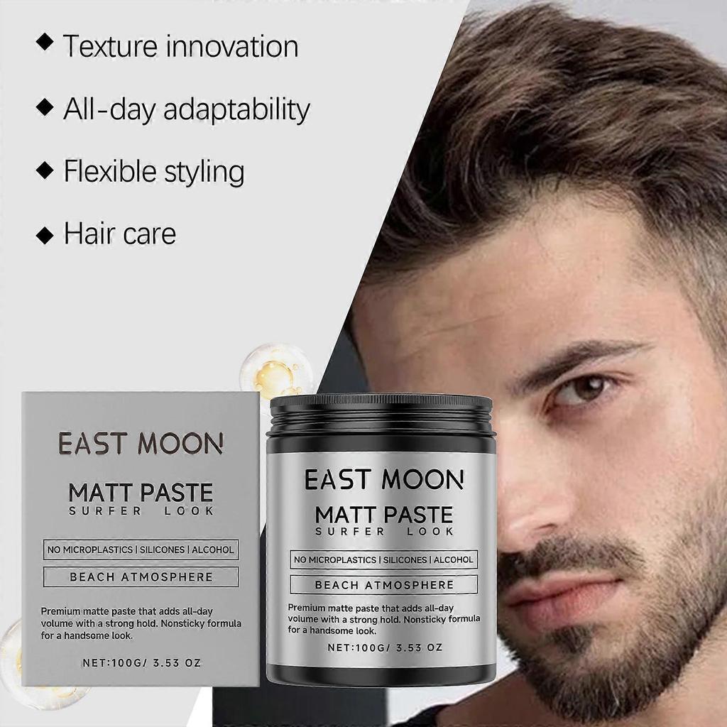 East Moon Matte Hair Styling Cream, Long-Lasting, Light, Fluffy, Plump And Smooth, Suitable For Both Men And Women, Portable