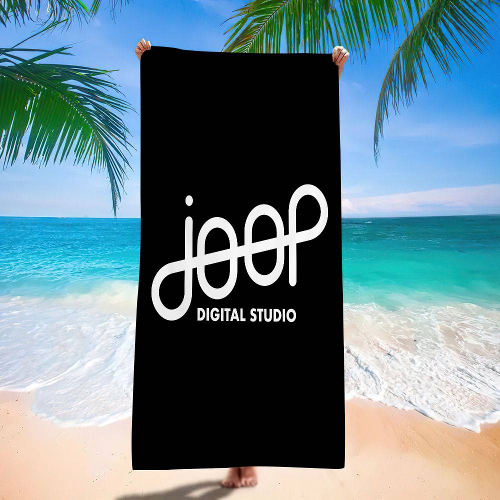 Модный Логотип J-Joop.png Микрофибровое Одеяло Быстросохнущие Пляжные Полотенца Большого Размера Печать Супервпитывающее Полотенце-Одеяло для Бассейна