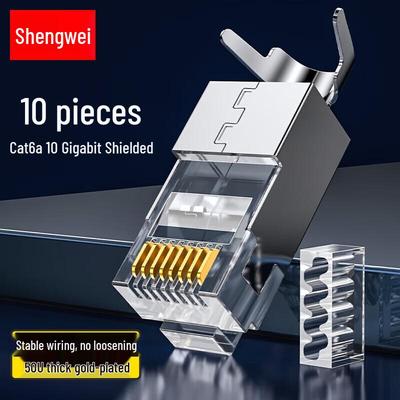 Экранированные разъемы RJ45 Shengwei Cat6A 10GbE