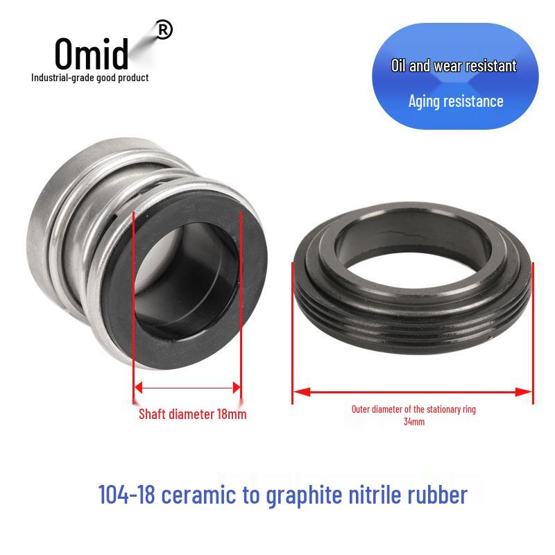 Механическое уплотнение водяного насоса, вал из керамического графита, размер 103/104-12-25-4