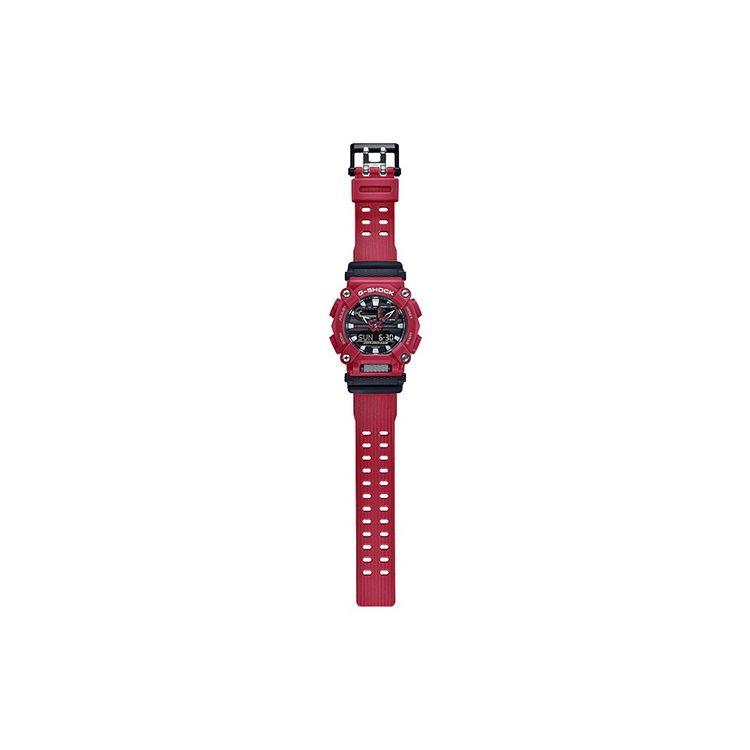 G-SHOCK Модные Уличные Спортивные Ретро Двойной Дисплей Color Block Кварцевый Механизм Ремешок из Смолы Часы Мужские Черные GA-900-4A