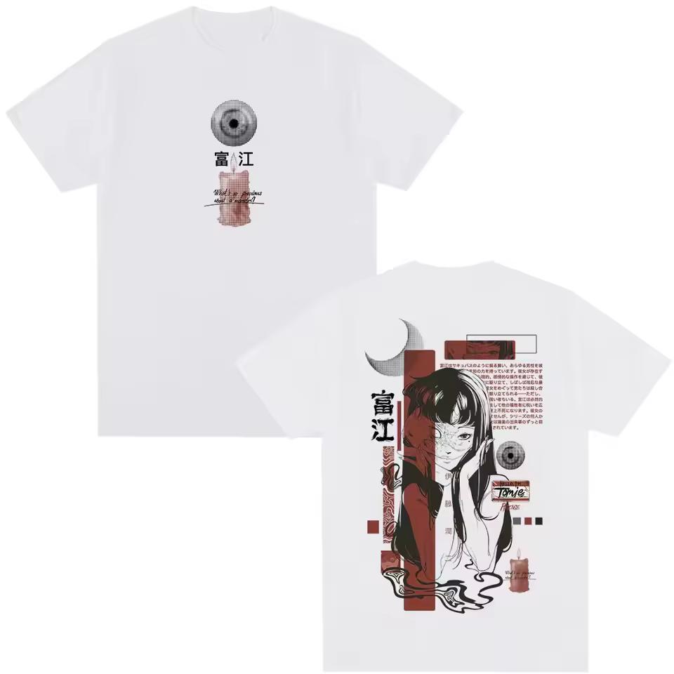 Unisex Vintage Popular Gothic Anime T shirt, Tomie Junji Ito Comfortable Women And Men T shirt