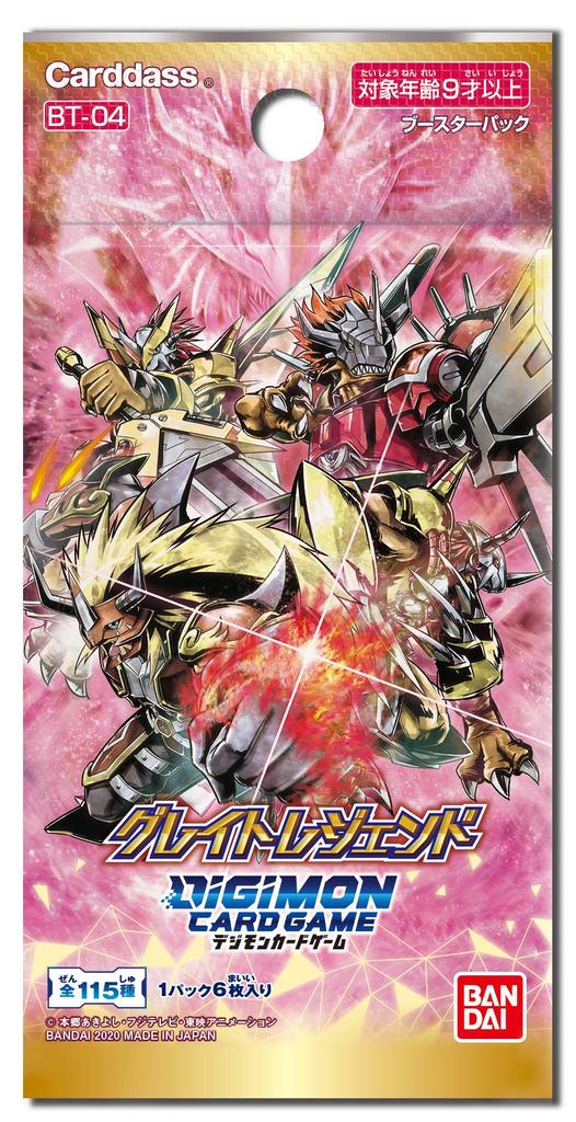 Bandai Digimon Card Game Booster Великая Легенда [BT-04] (коробка)