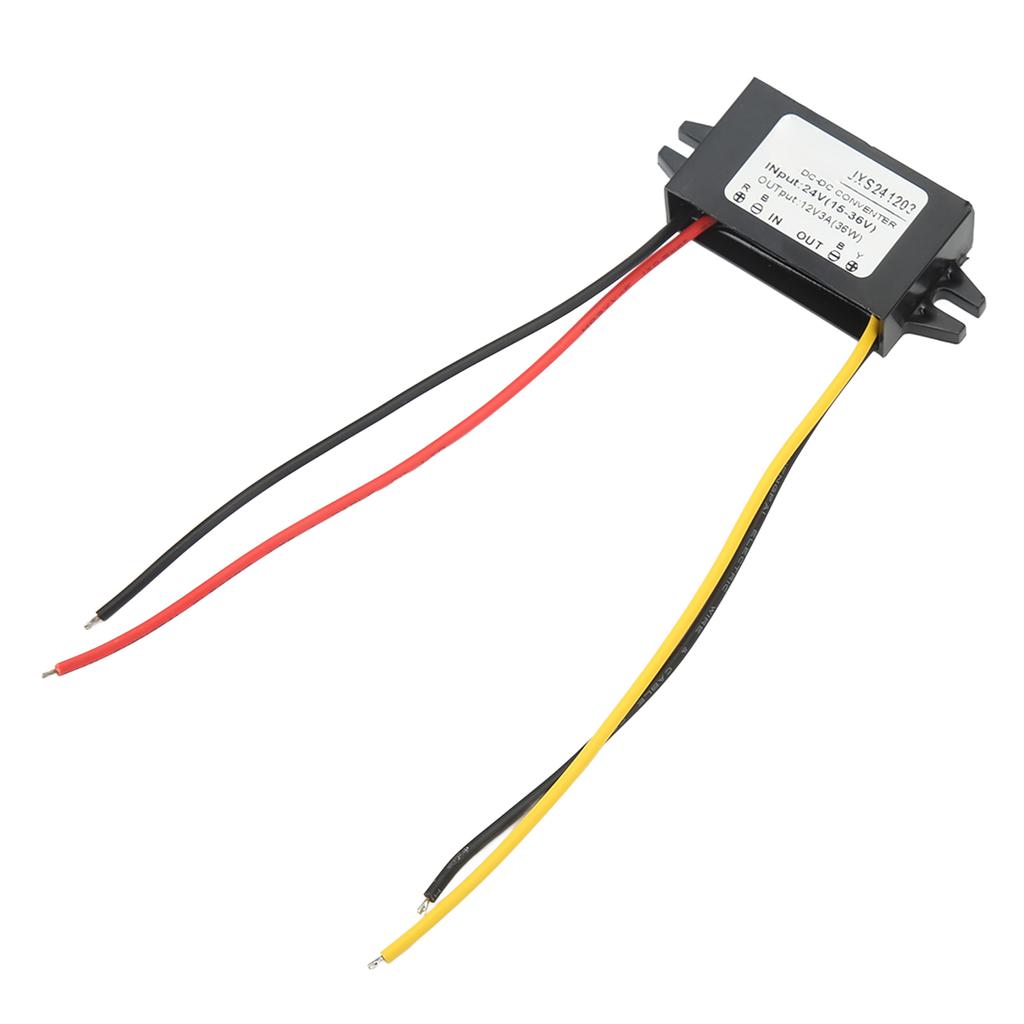 DC Понижающий модуль Ультратонкий Водонепроницаемый PP корпус Высокий коэффициент преобразования Понижающий модуль преобразователя напряжения 24В в 12В