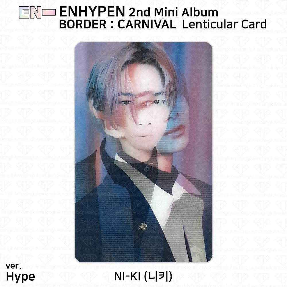 ENHYPEN 2-й мини-альбом Border Carnival, официальная фотокарточка Up Hype Down Ver. KPOP