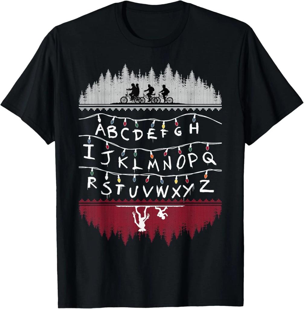 Футболка Netflix Stranger Things с алфавитными огнями