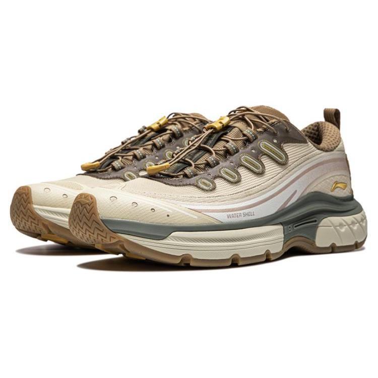 Li Ning Star Path Амортизация, Износостойкие Низкие Баскетбольные Кроссовки Мужские Umber White AGLT047-3