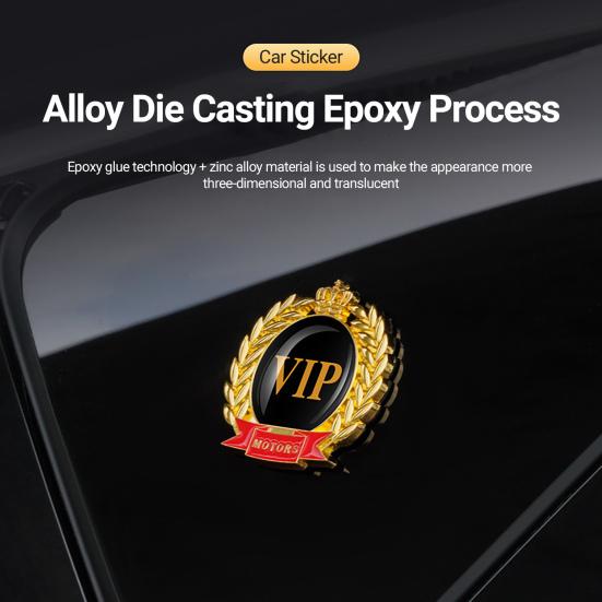 Автомобильная наклейка сильная клейкость, водостойкий декоративный 3D VIP задний передний бампер, металлический значок, автомобильные аксессуары