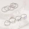 Высококачественное новое кольцо-сет, в стиле инс, модное и креативное, простое и красивое гальванизированное шарнирное кольцо 2026 оптом