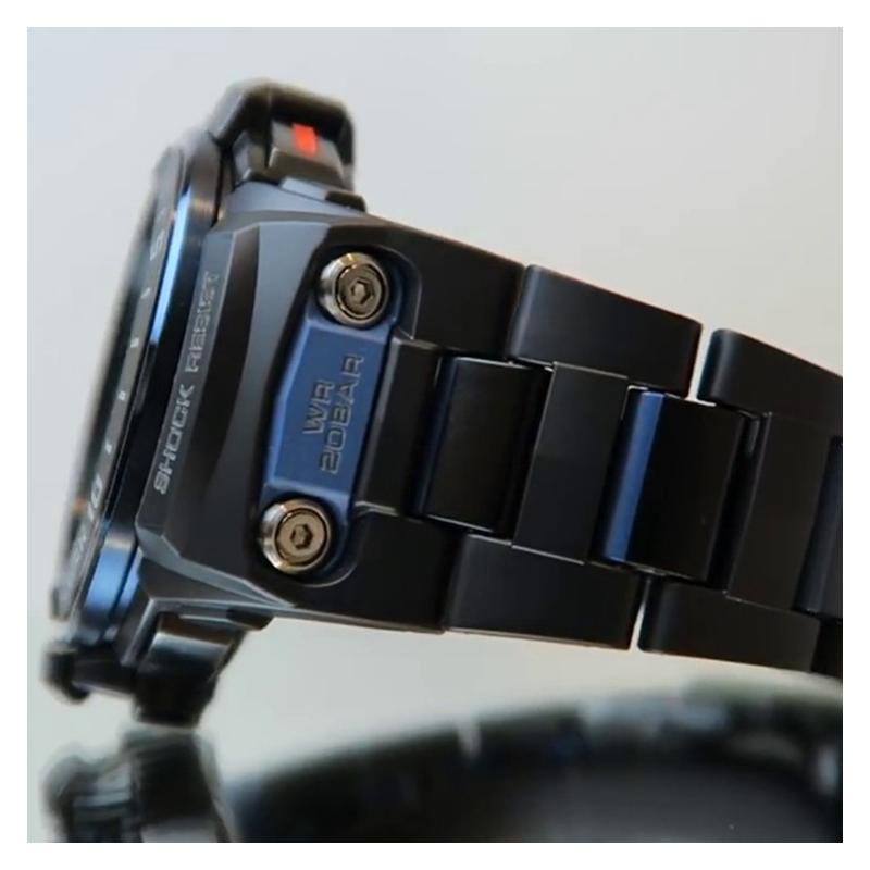 Casio Морская Серия Модные Черные Мужские Механизм с Автоподзаводом Резиновый Ремешок Японские и Корейские Часы Мужские Часы Черный Циферблат GWN-Q1000MC-1A2ER