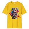 Футболка с принтом Mech Warrior Bear для женщин, креативные повседневные футболки в стиле хип-хоп с коротким рукавом, базовые универсальные футболки Tide