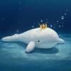 Белый Кит Мягкая Плюшевая Игрушка Под Водой Корона Кит Милое Морское Животное Набитые Плюшевые Куклы Подарки Идеально Для Девочек Детский День Рождения Украшение