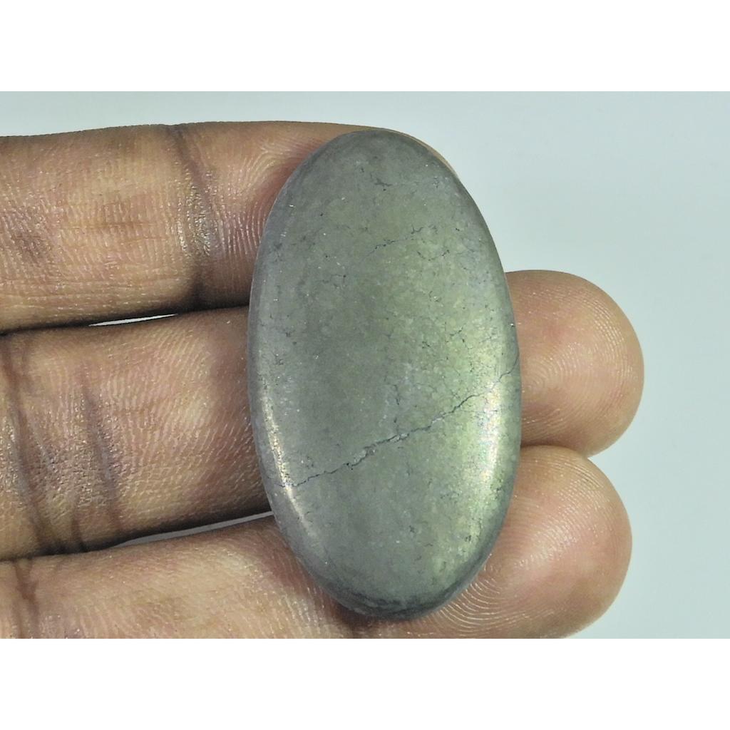 23X42X05MM Натуральный Пирит Апачи Голд Кабошон Грушевидный Россыпной Самоцвет 89 карат. Б-372