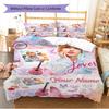 Name Custom Swift Pattern Bedding Set Quilt Cover Pillowcase Home Decor Gift (1 * duvet cover + 2 * pillowcase, without core)