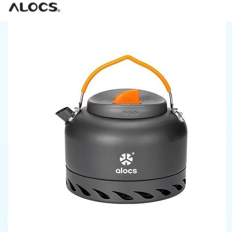 ALOCS Походная бутылка для воды 1,4 л - Технология теплового кольца, Ветрозащитная, Алюминиевая бутылка для воды 253 г для пеших походов/альпинизма