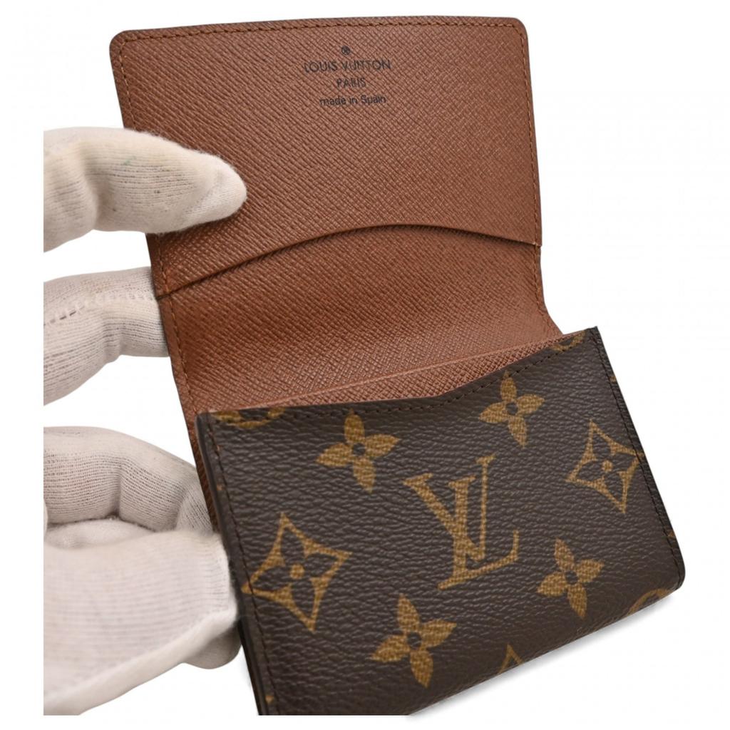Оригинал LOUIS VUITTON Monogram Конверт Визитница M63801 lv6924rf Б/У