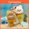 Bold Bear Ice Cream Plush Keychain With Soft Material For Collectors And Fans
