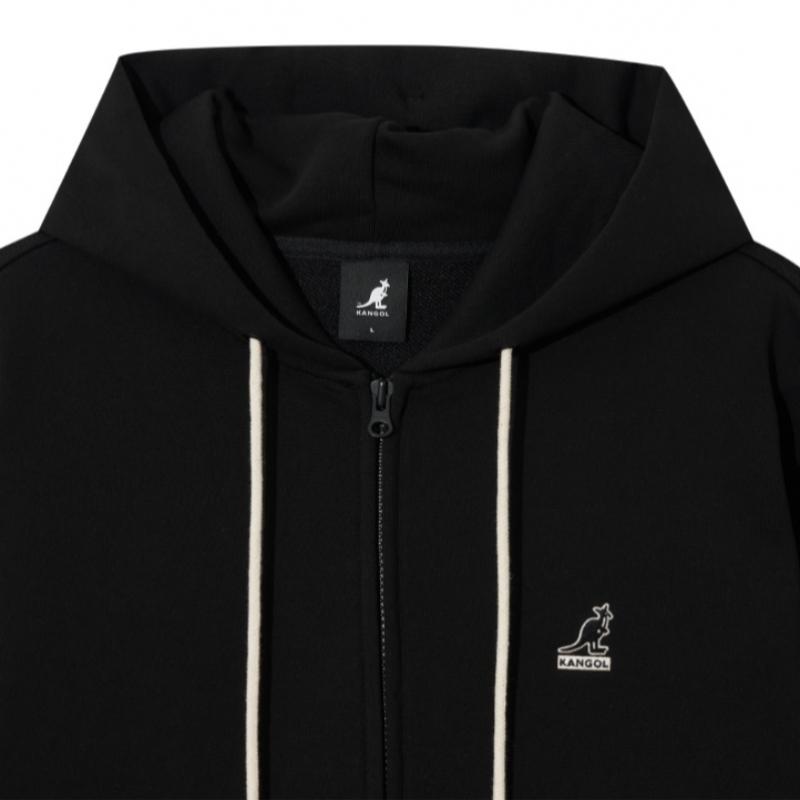 KANGOL Базовая толстовка на молнии Черная 5145