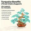 Handmade Gemstone Crystal Tree Feng Shui Money Tree Ornament Home Office Desk Spiritual Decor Gift