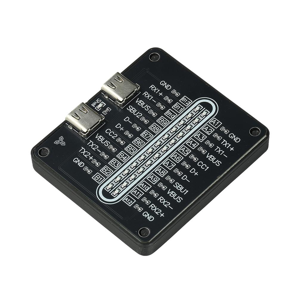 USB Type-C Cable Tester Module 24Pin Data Cable Detection Board Short Circuit On-Off Switching For Type-C Fast Charging Checker