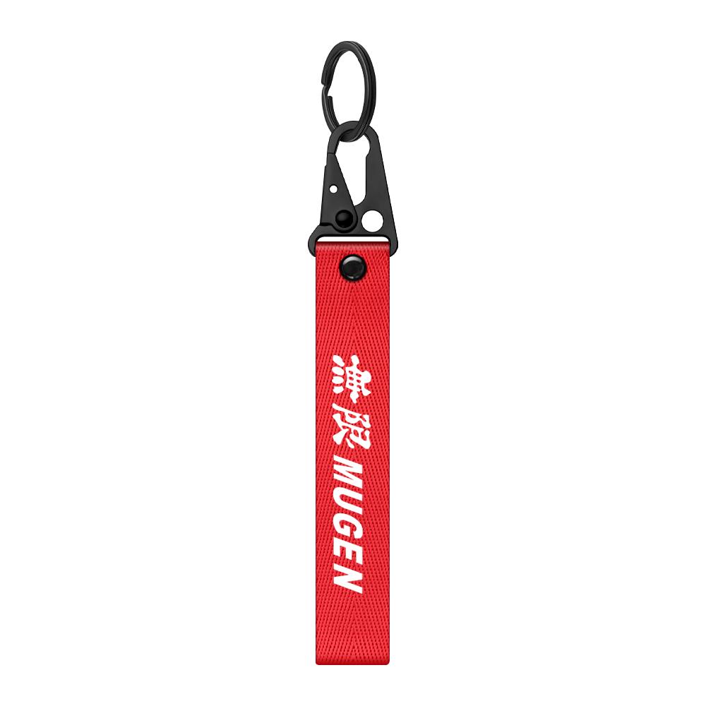 1pcs Car Zinc Alloy Logo Keychain Keyring Key Holder Hang Rope For Honda Civic Accord Hrv City Jazz CR-Z Element Insight MDX RF6