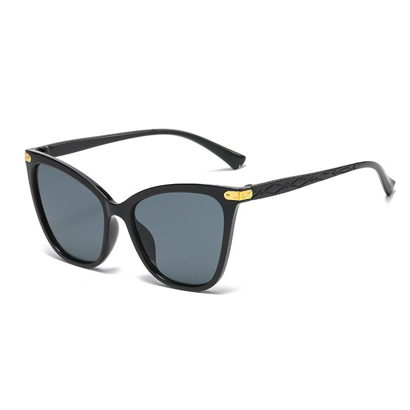 Новые модные солнцезащитные очки «кошачий глаз» для женщин и мужчин, трендовый стиль, солнцезащитные очки квадратной формы, для улицы, защита UV400, уличная одежда