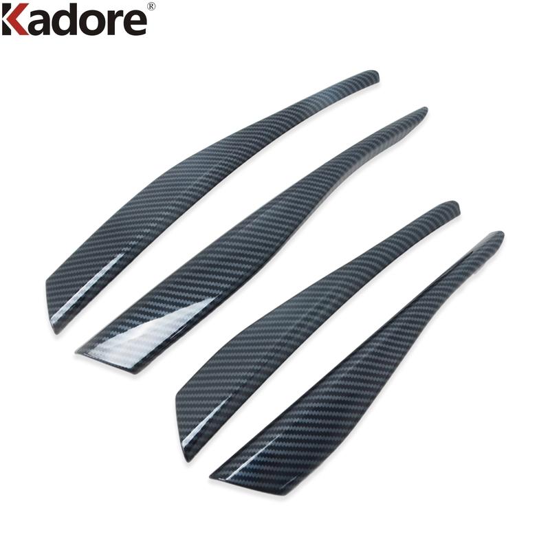 For Volkswagen VW Golf 8 MK8 Pro R    Carbon Car Front Bumper Grille Grill Cover Trim Fog Light Trims Accessories