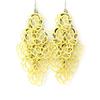 [K3121] — Желтые дизайнерские серьги Rosa Romantica