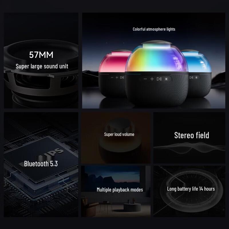 Philips TAS2009 Portable Bluetooth Speaker