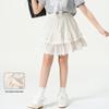 Многоярусная юбка с рюшами в корейском стиле для девочек