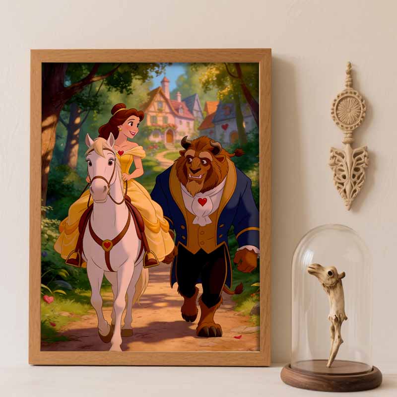 Disney Набор для алмазной мозаики без рамки «Красавица и Чудовище» Классический стиль Декор для дома Рукоделие, Идеальная идея для подарка