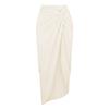 1011 European and American new gold round buckle decorative three-color hollow splicing one-piece swimsuit women's suit