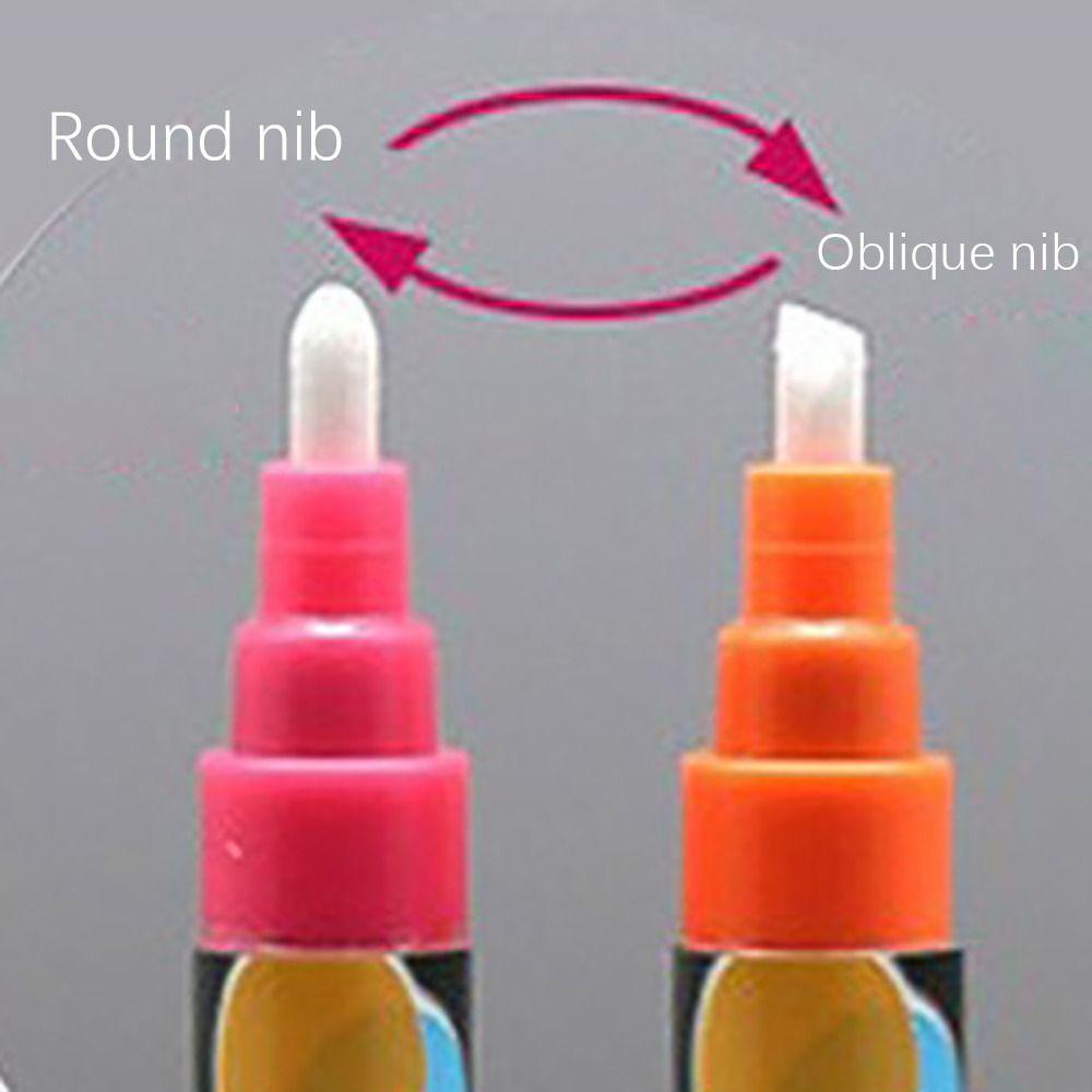 Multicolour Liquid Chalk Marker Erasable Fluorescent Pen Portable Kids Art Pen Ceramics